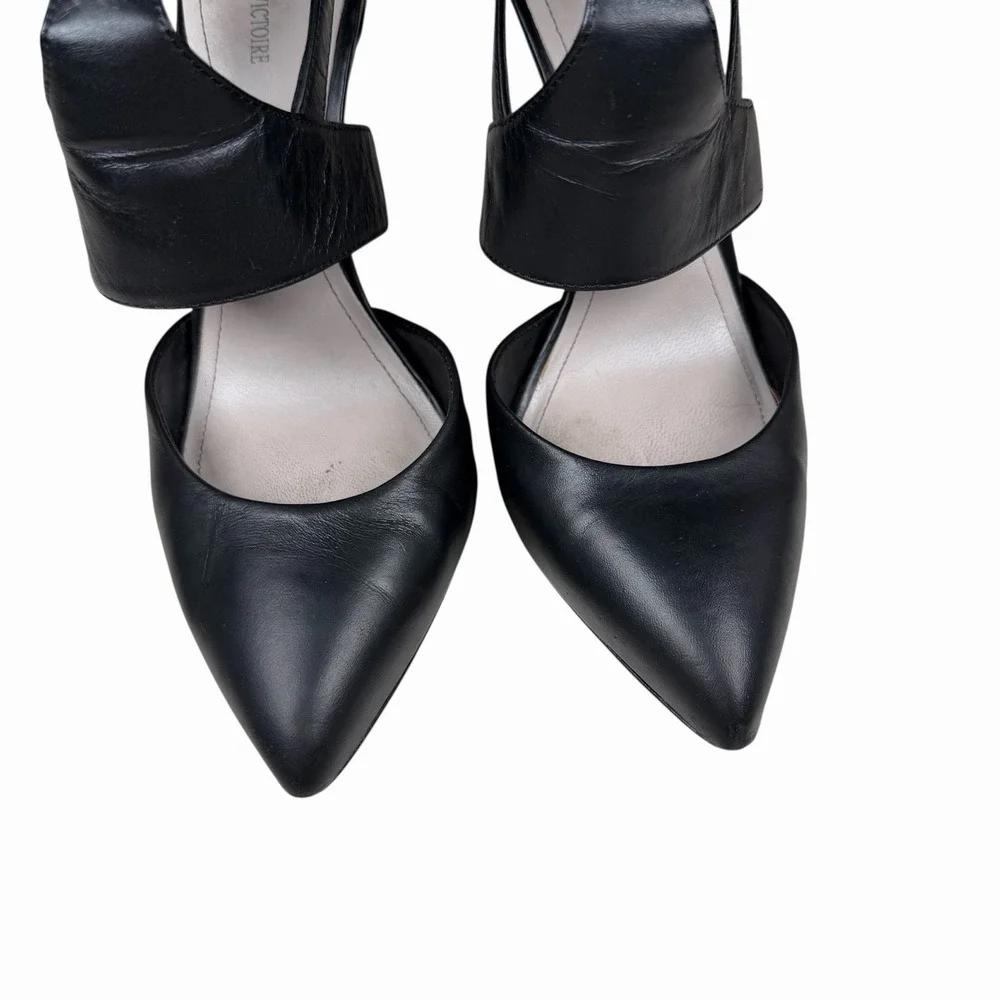 Pour La Victoire Zanie Women's‎ Ankle Strap Heels Black Size US 8